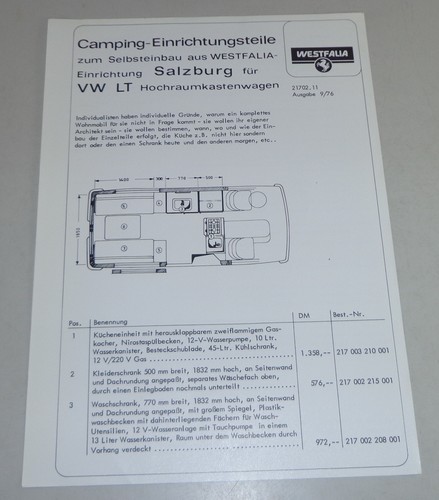 Brochure prices vw lt - brochure,